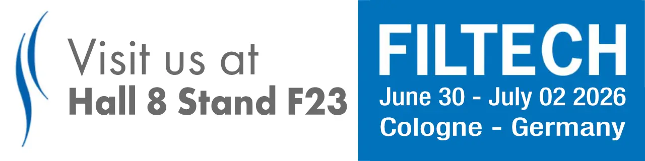 Banner SagiCofim at Filtech 2026: Visit us at Hall 8 Stand F23 | June 30 - July 02 2026, Cologne Germany